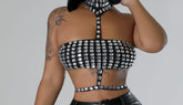 Mel Studs Crop Top