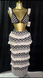 Zebra Skirt Set