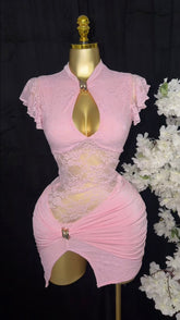Fuchsia Lace Dress