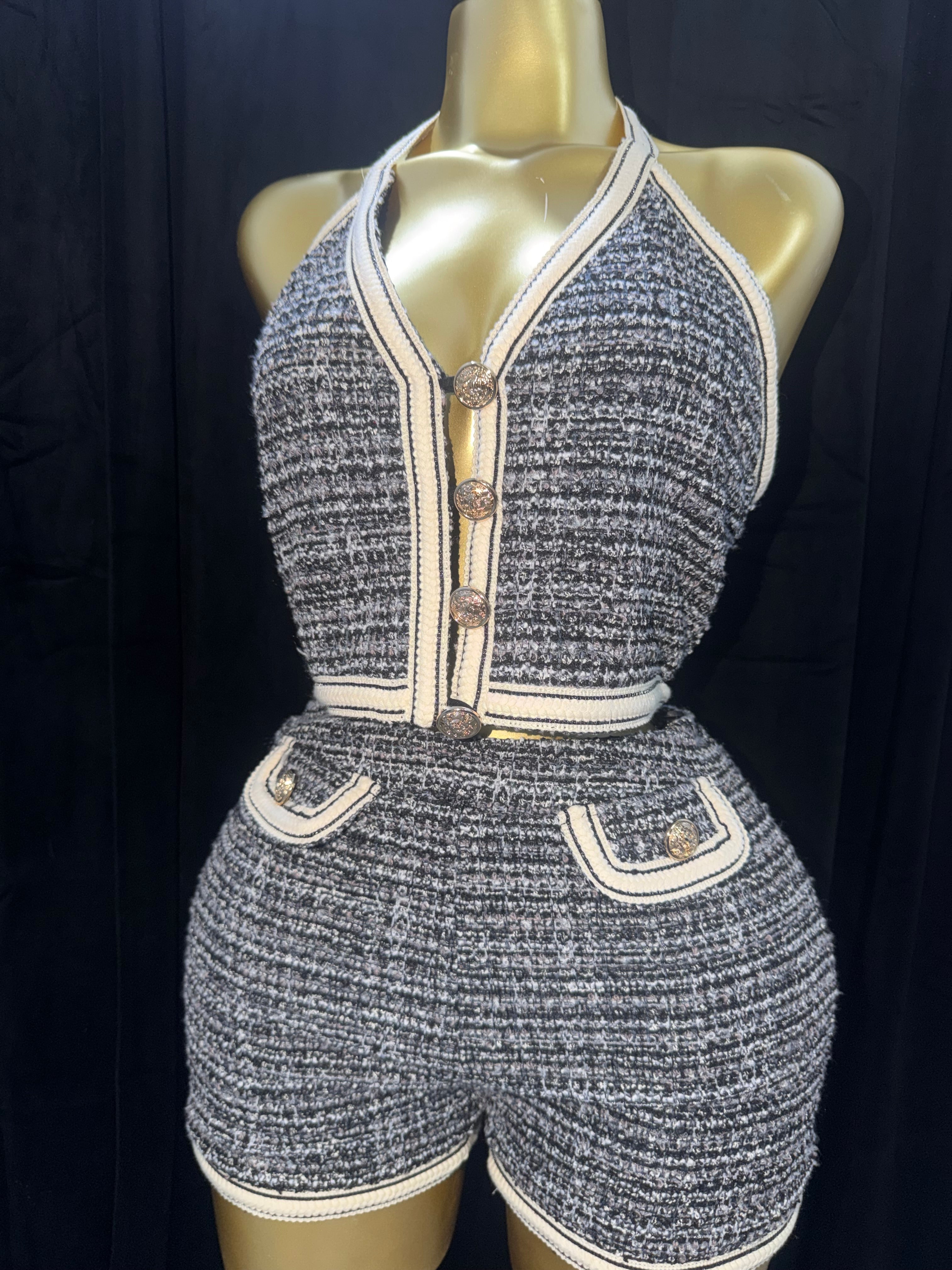 Jesse Tweed Shorts Set