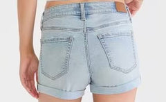 Stretchy High Waisted Denim Shorts