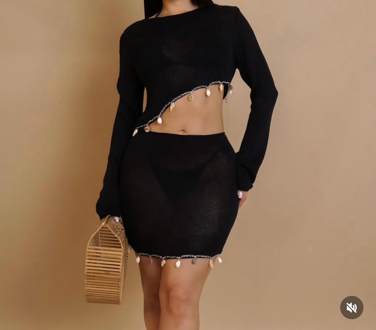 Cherry 4pc skirt set