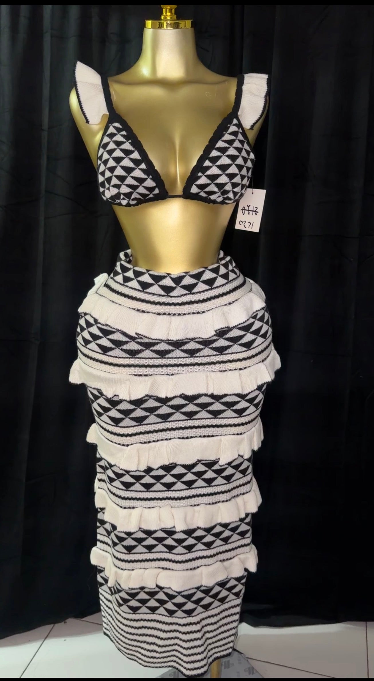 Zebra Skirt Set