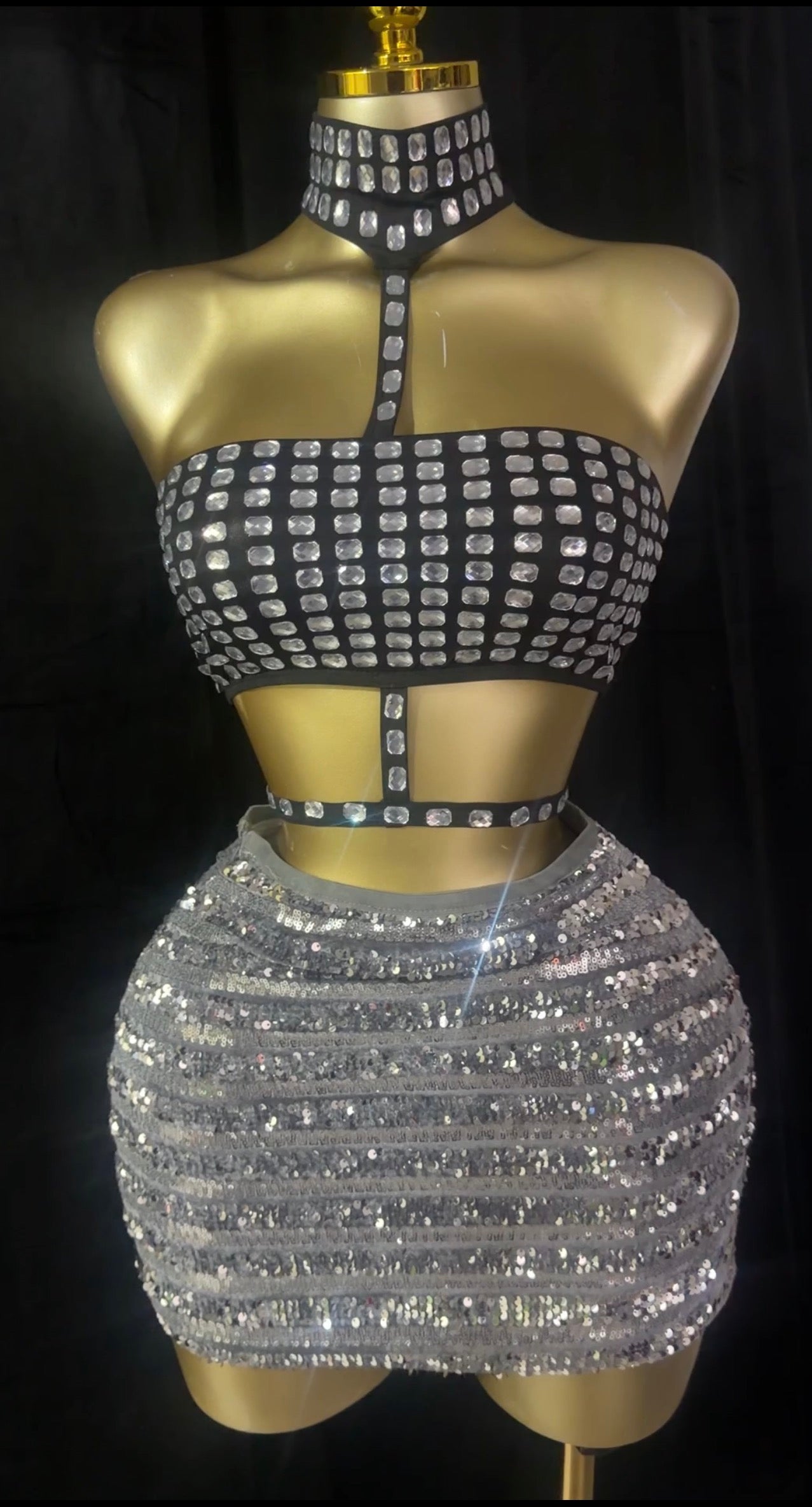 Mel Studs Crop Top