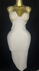 Gold Shell Breast Dress