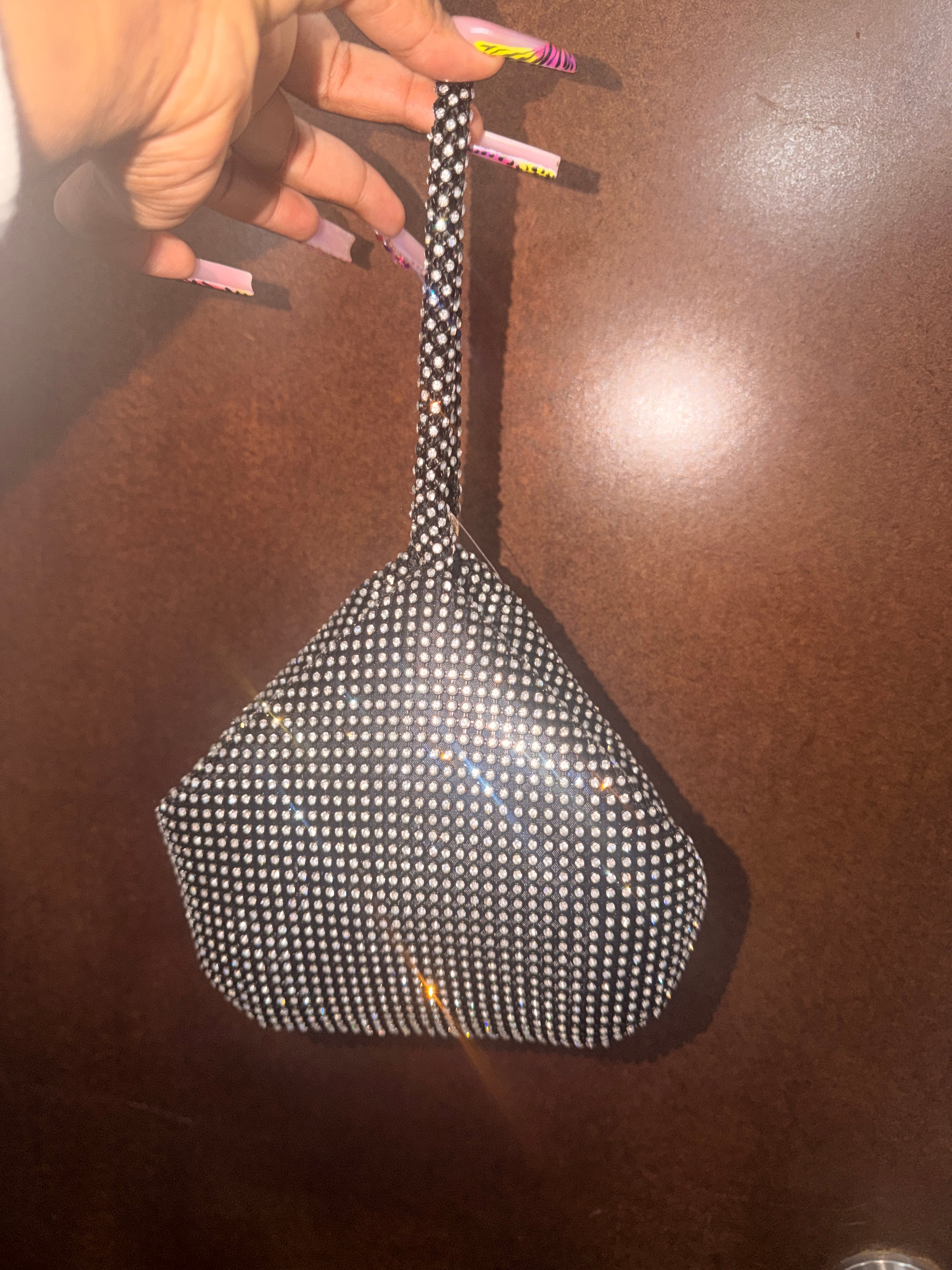 Triangle bling bag
