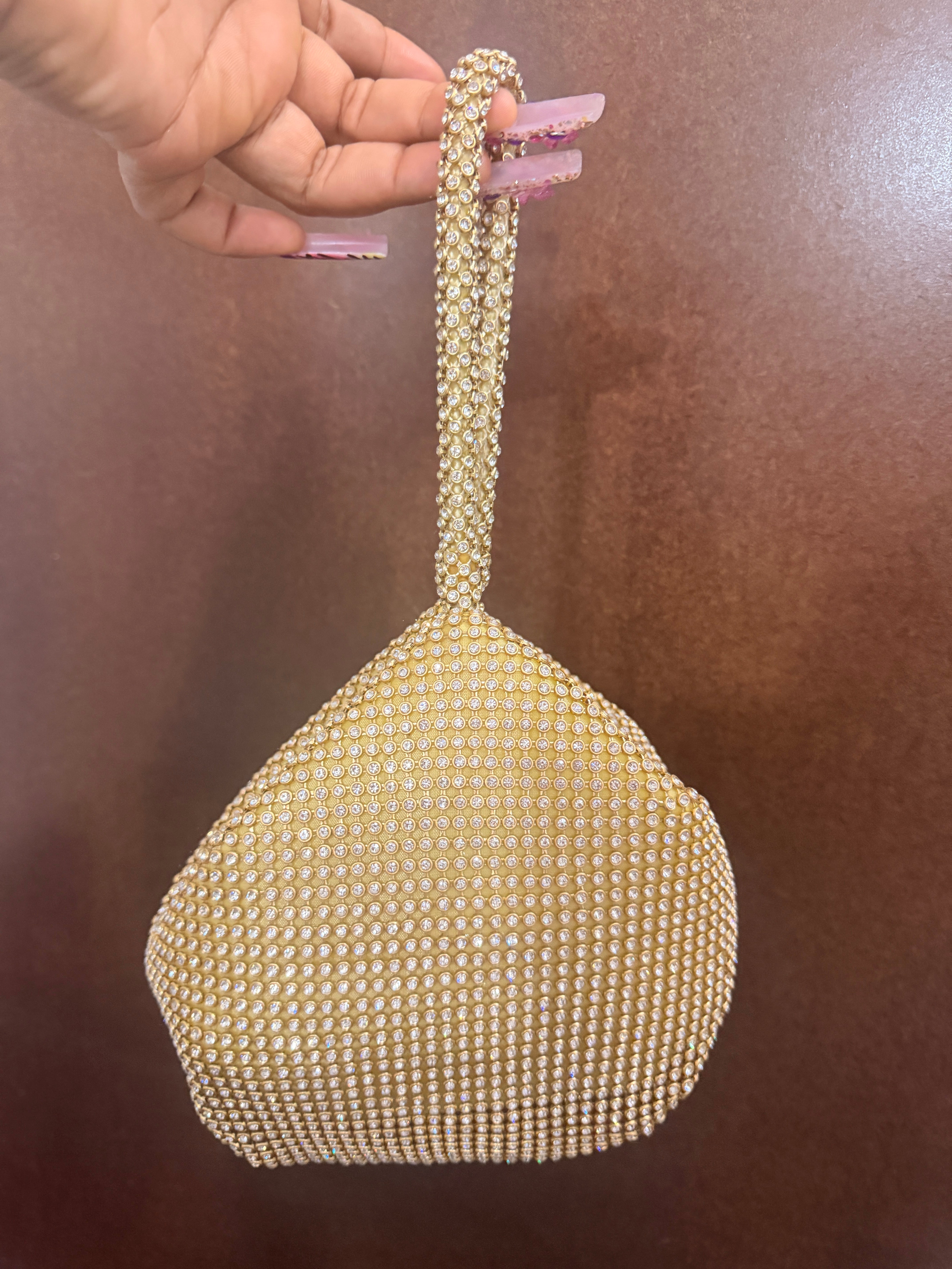 Triangle bling bag