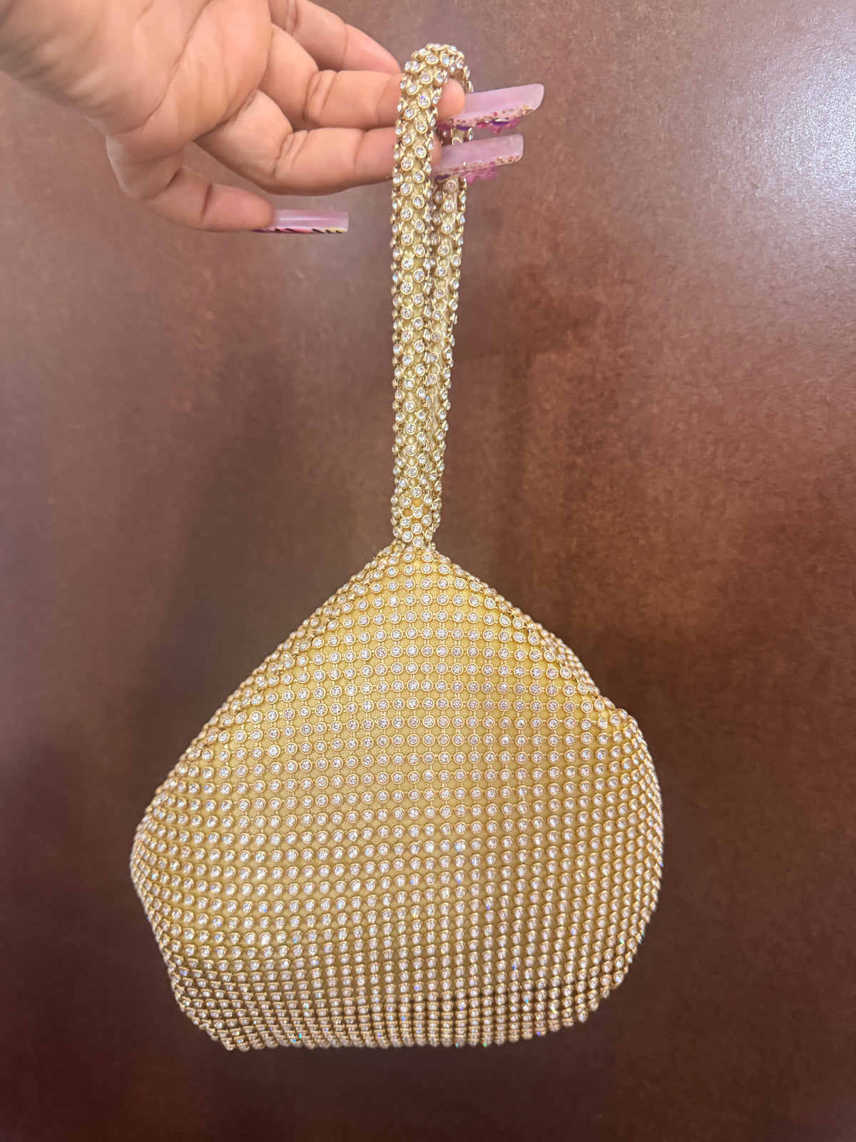 Triangle bling bag