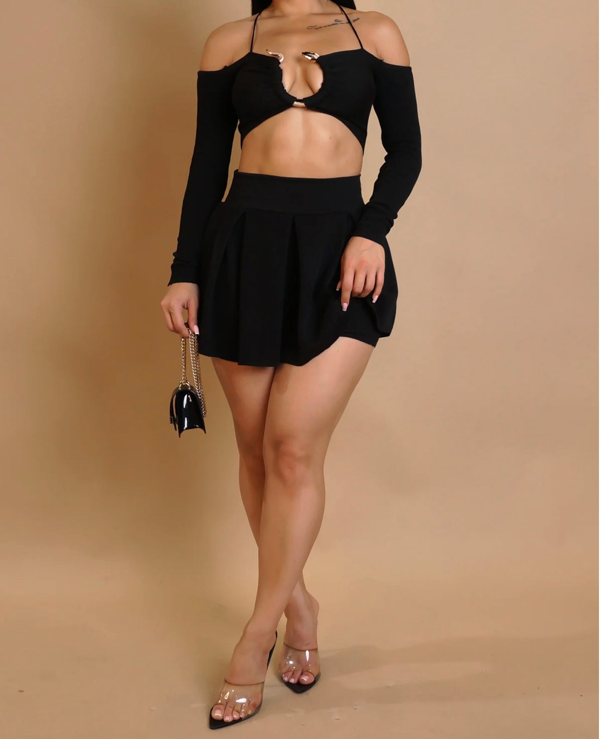 Snake Eye Skirt Set
