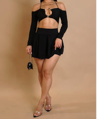 Snake Eye Skirt Set